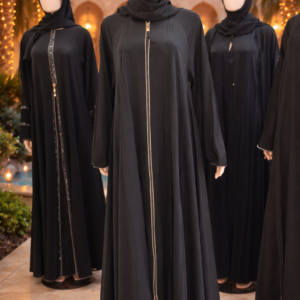 عبايات خليجية سوداء وأنيقة